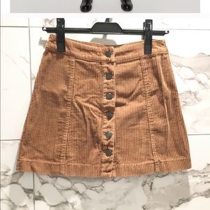 Zara Corduroy mini skirt XS